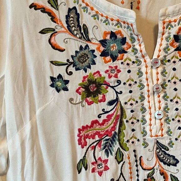 J. Jill Emroidered White Tunic - Picture 7 of 15